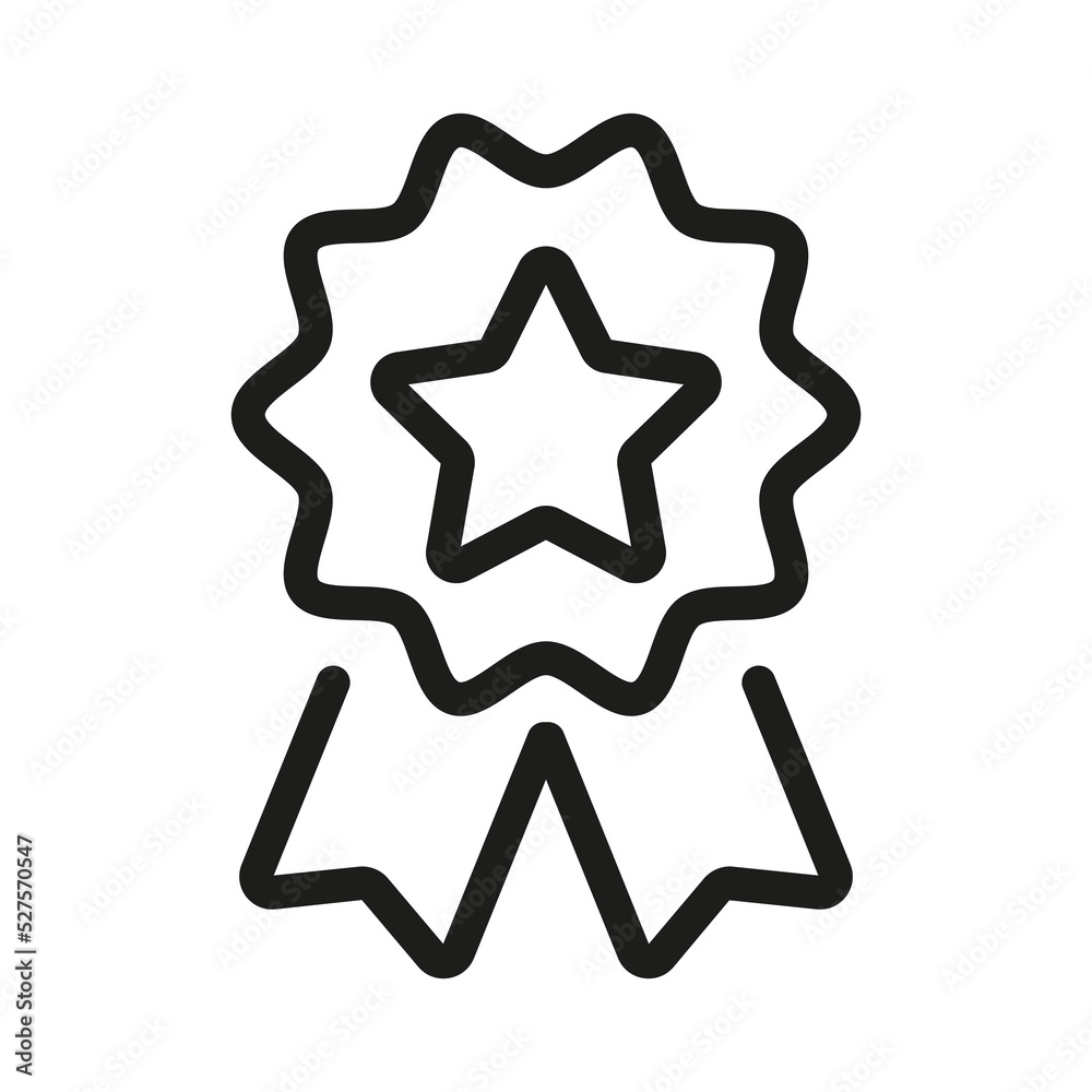 Bonus points, Discount icon. Loyalty star line illustration Bonus points, Discount icon. Loyalty star line illustration