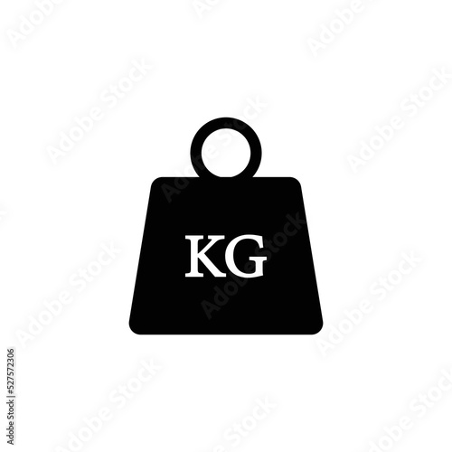 Simple Kilogram Weight Vector Design Icon
