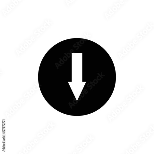 Download button. Vector icon. EPS 10