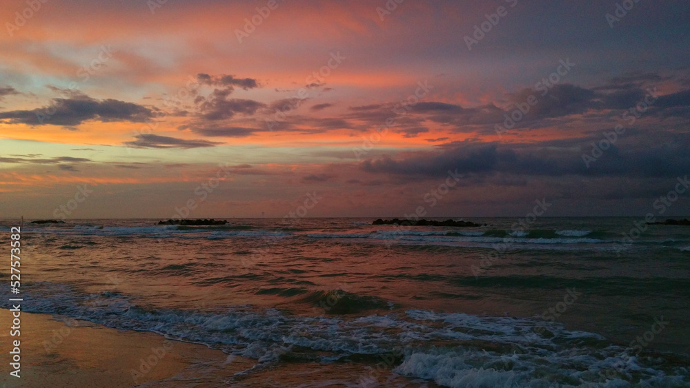 Tramonto in spiaggia