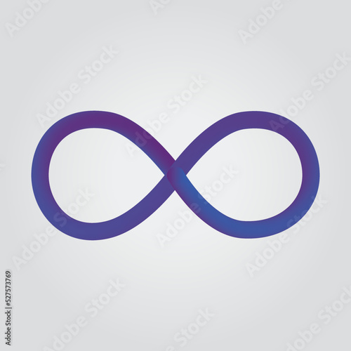 infinity vector illustration seamless tube color gradient isolated