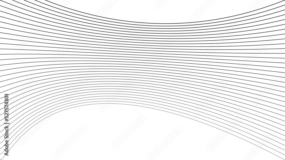 Abstract lines waves curved outline