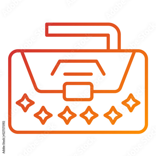 Clutch Bag Icon Style