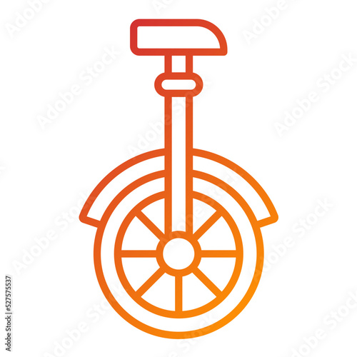 Monocycle Icon Style