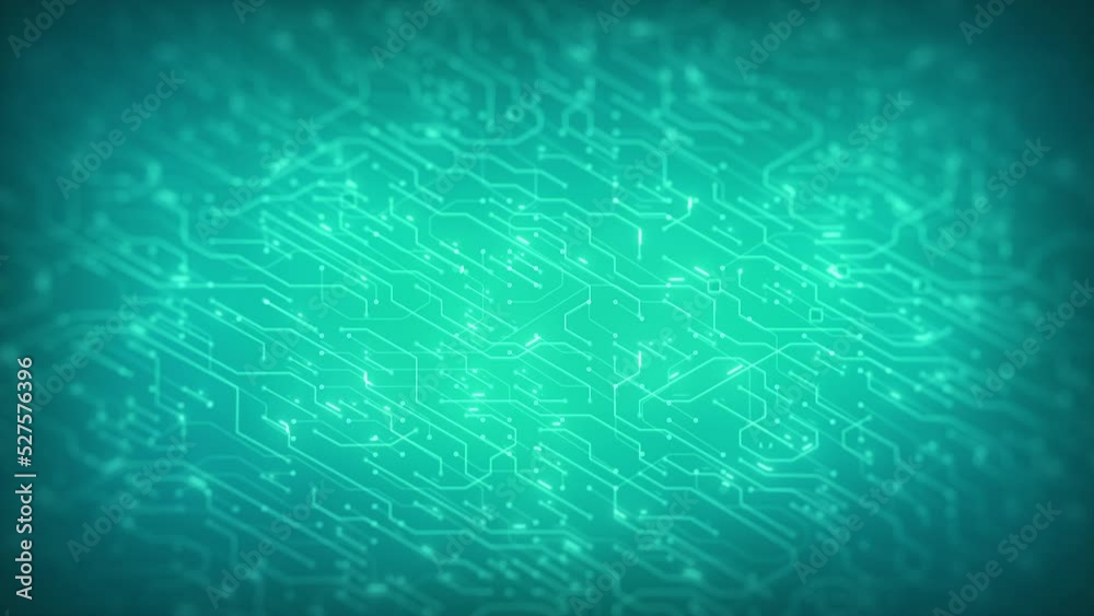 Hitech Computer Chipset Background Loop/ 4k animation of an abstract technology background with electronics chipset circuit, including resistors, transistors and clusters seamless looping with depth o Hitech Computer Chipset Background Loop/ 4k animation of an abstract technology background with electronics chipset circuit, including resistors, transistors and clusters seamless looping with depth o