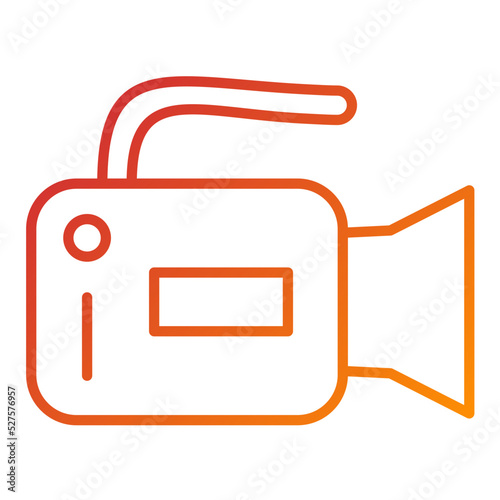 Video Camera Icon Style
