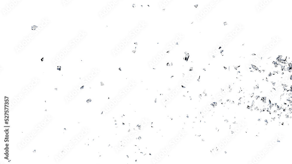 Cracked Glass, Broken Glass with debris in 3d rendering isolated design. PNG alpha channel Cracked Glass, Broken Glass with debris in 3d rendering isolated design. PNG alpha channel