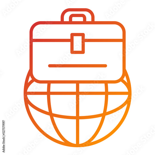 Global Business Icon Style
