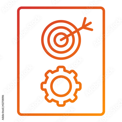 Goals Management Icon Style
