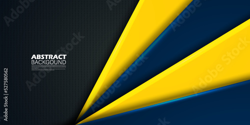 Modern Simple Abstract Background with Dark Blue And Bright Yellow Color Design.triangle style. Eps10 Vector Template