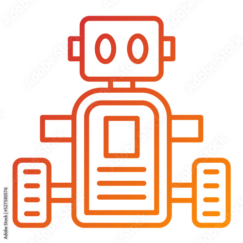 Mobile Robot Icon Style