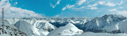 Fotografering Silvretta Alps winter view (Austria). Panorama.