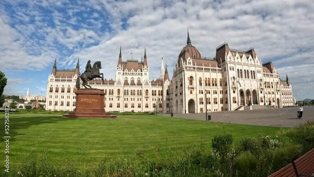 Wide angle shot of the Hungarian Parliament Building (Orszaghaz) in Budapest Wide angle shot of the Hungarian Parliament Building (Orszaghaz) in Budapest