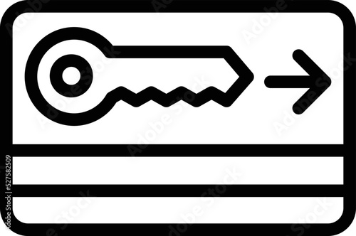 Key card Vector Icon Design Illustration