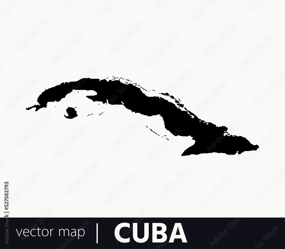 High Detailed Vector Map - Cuba	