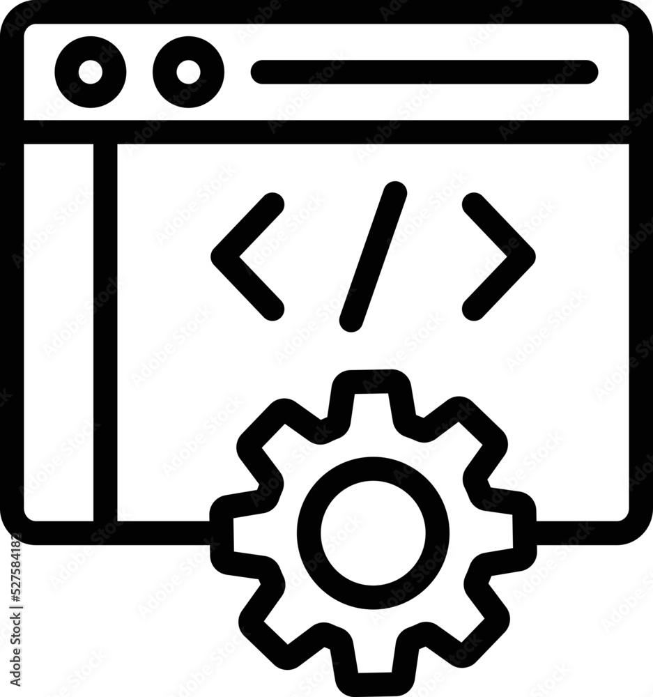 Web development Vector Icon Design Illustration Web development Vector Icon Design Illustration