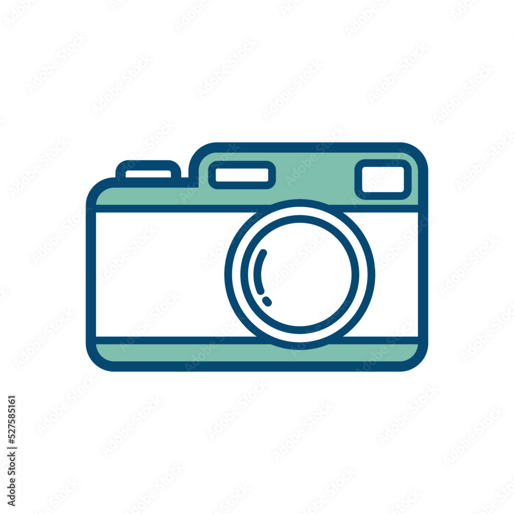 camera icon vector design template in white background camera icon vector design template in white background