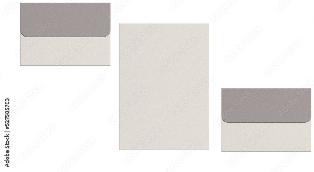 A4 paper with envelope mockup A4 paper with envelope mockup