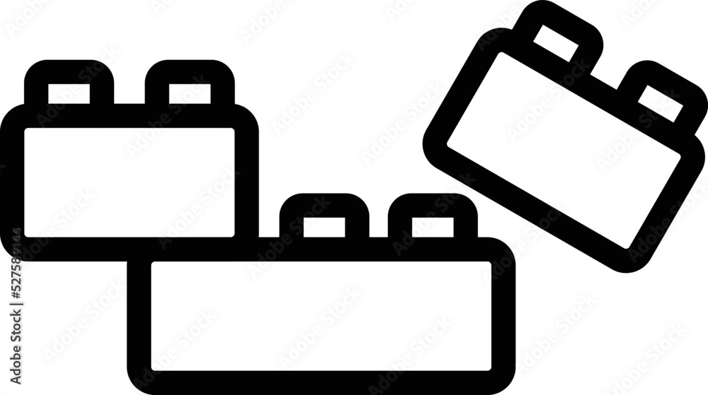 Plastic blocks Vector Icon Design Illustration Plastic blocks Vector Icon Design Illustration