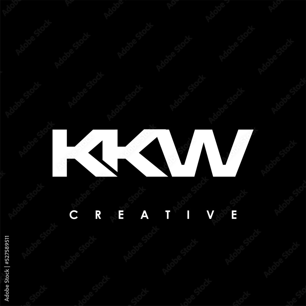KKW Letter Initial Logo Design Template Vector Illustration