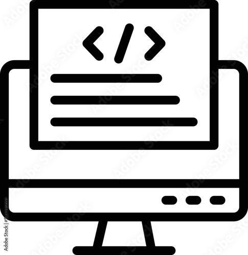 Front end Vector Icon Design Illustration