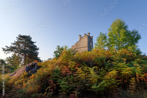 Denecourt tower in Fontainebleau forest