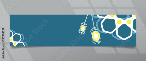 Ramadhan Kareem Night of Ramadhan Navy Color Banner Design