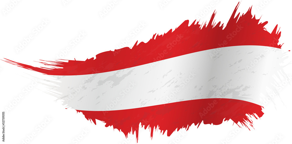 Flag of Austria in grunge style with waving effect. Flag of Austria in grunge style with waving effect.