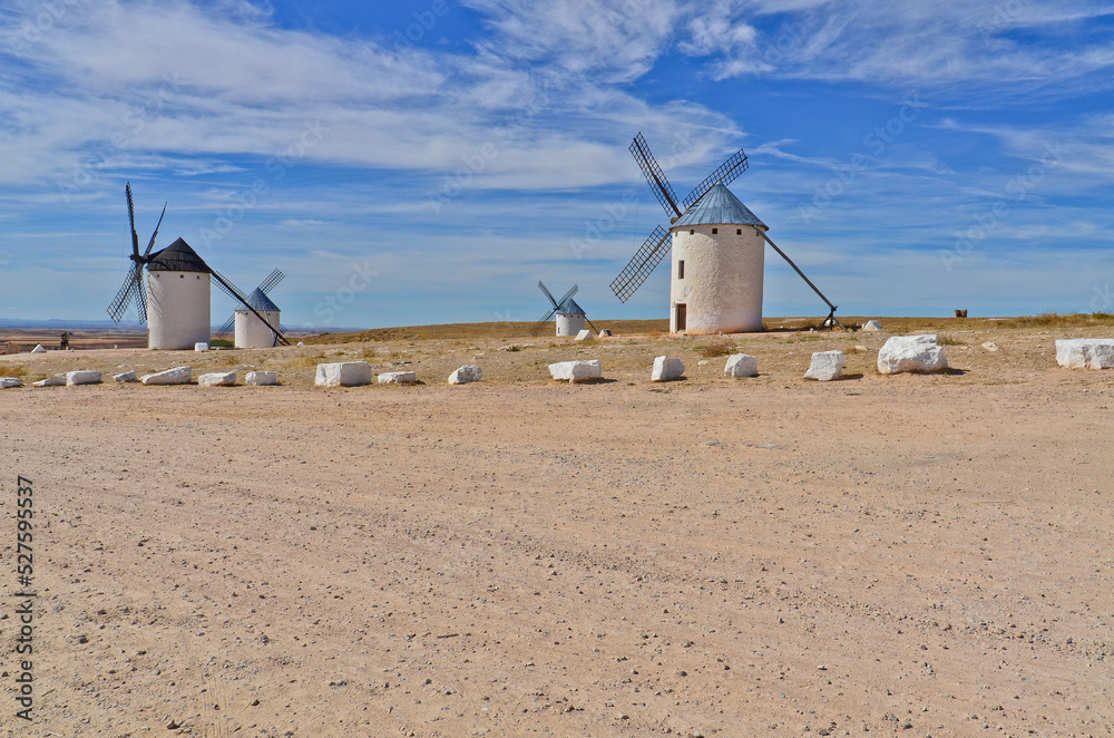 Windmill in the village of Campo de Criptana, Spain