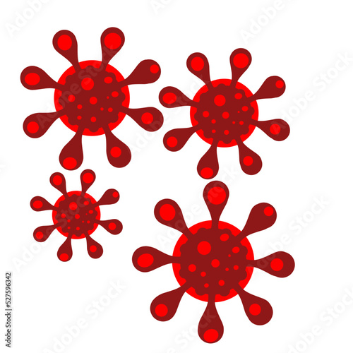 Bacteria icon, virus icon, ncov icon, Coronavirus, Bacteria viruses elements