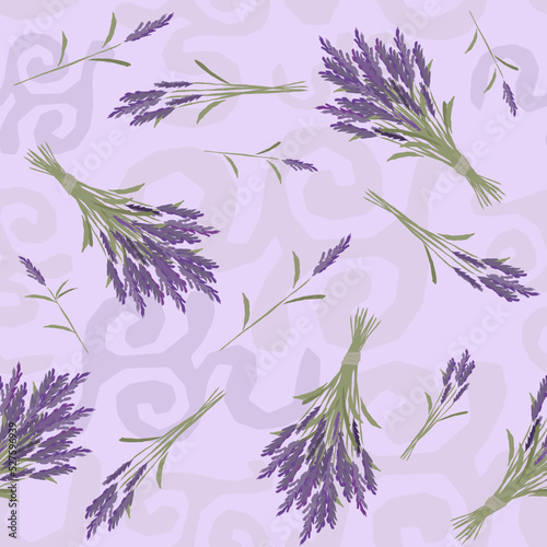 seamless pattern with lavender
