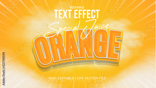 Wallpaper Mural Orange text effect style Torontodigital.ca