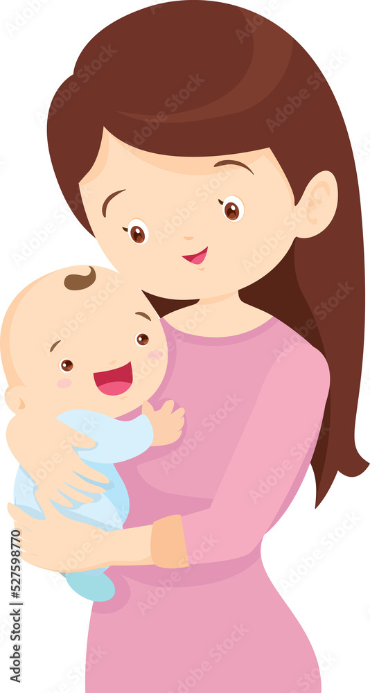 Young mother is holding her little baby. Baby sleeping and happy In arms. Young mother is holding her little baby. Baby sleeping and happy In arms.