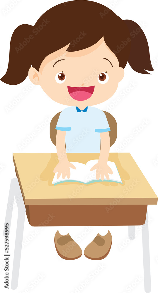 Back to school, happy Pupils children learning computer reading books concept Back to school, happy Pupils children learning computer reading books concept