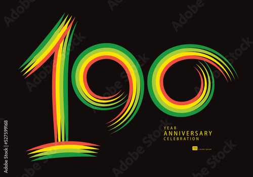 100 years anniversary celebration logotype colorful line vector, 100th birthday logo, 100 number design, Banner template, logo number elements for invitation card, poster, t-shirt.