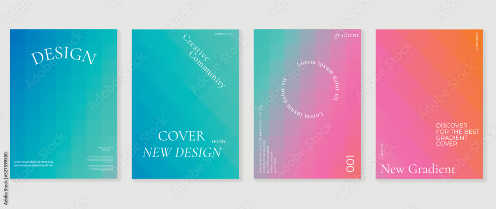 Fluid gradient background vector. Cute and minimalist style posters, Photo frame cover with vibrant colorful geometric shapes and liquid color. Modern wallpaper design for social media, idol poster.