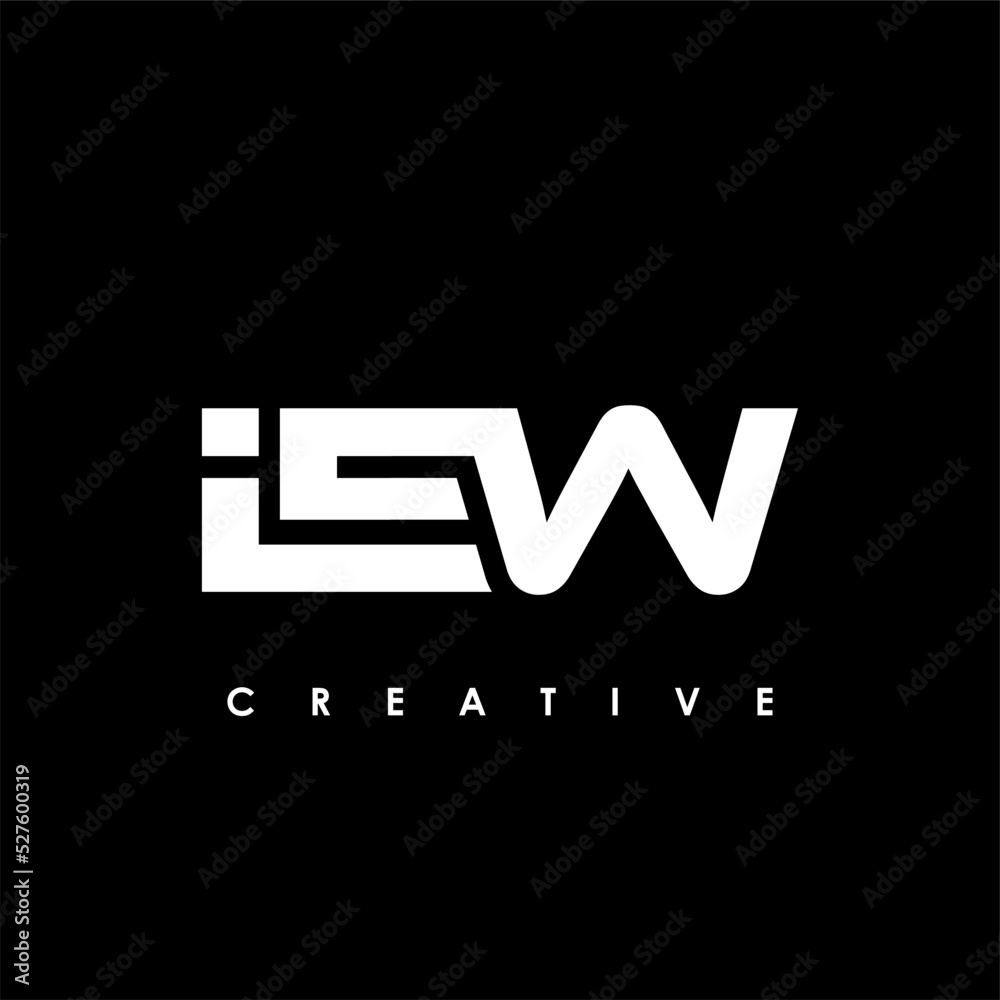 IEW Letter Initial Logo Design Template Vector Illustration