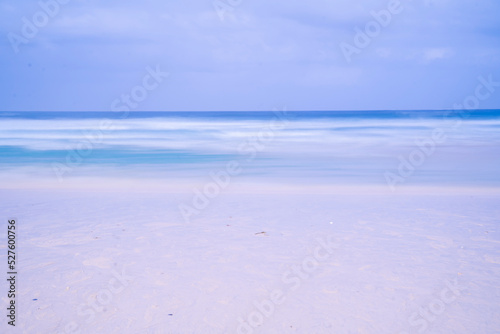 landscape view of the sea horizon in a beach of Galicia  Spain