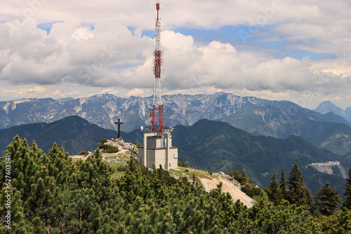 Foto Bergpanorama von der Katrin; Blick nach Norden zum Höllengebirge