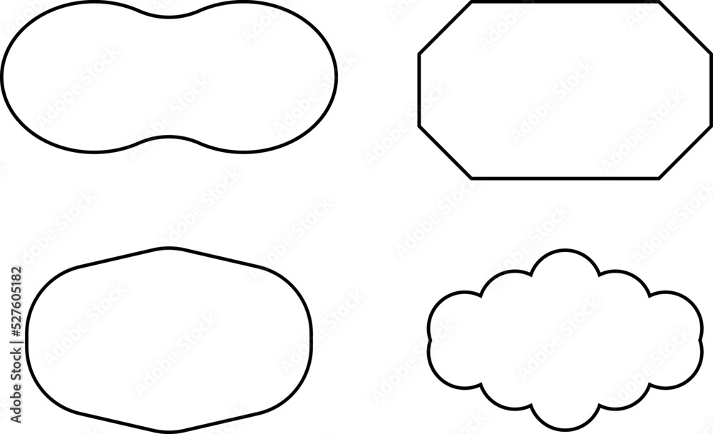 Obraz premium Vector design elements, patches and stickers - abstract background elements for social media posts, branding, packaging, prints.