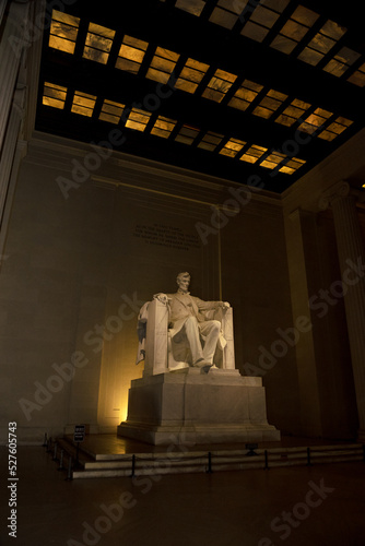 The Lincoln Memorial at night