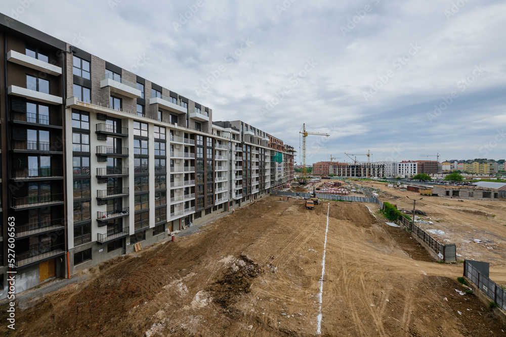 large construction of a multi-story building. photo for state architects