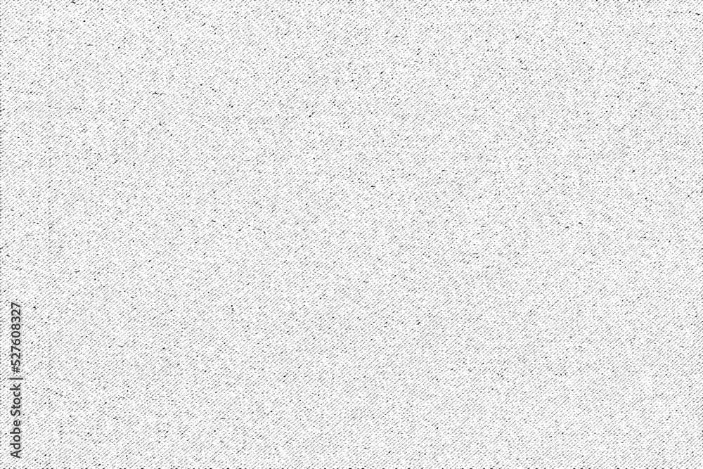 Grunge texture of natural coarse fabric with a clear interlacing of threads diagonally. Abstract monochrome burlap background. Vector illustration. Overlay template.