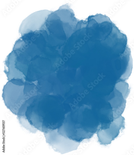 Watercolor blue