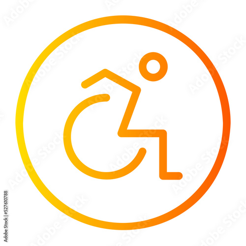 handicap gradient icon