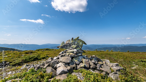 landscape with blue sky