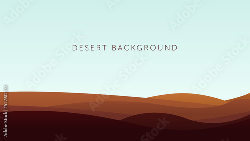 Papercut Style Desert Background