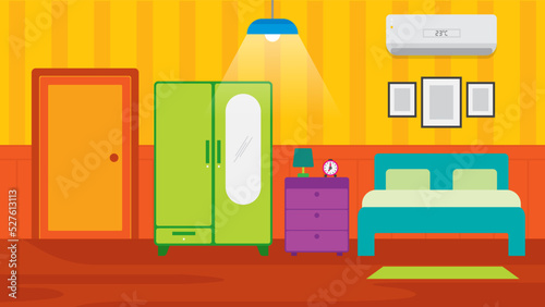 Bedroom View Illustration