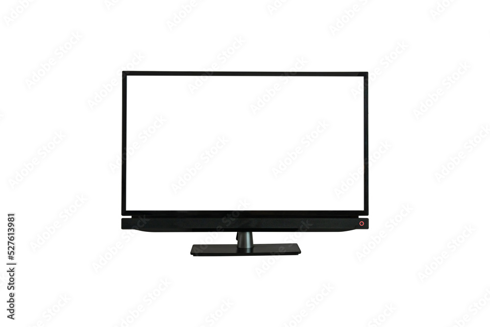 Smart TV with blank screen Isolated on transparent background - PNG format. Smart TV with blank screen Isolated on transparent background - PNG format.