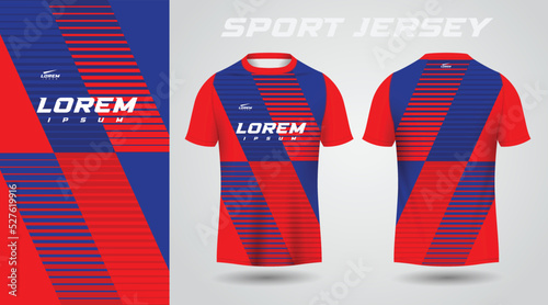 red blue shirt sport jersey design